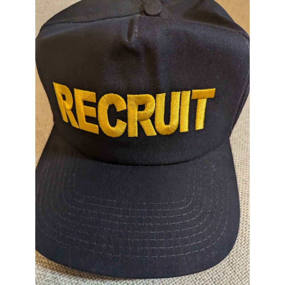 Vintage‎ SnapBack Hat Military Recruit Made In USA Trucker Cap Hat